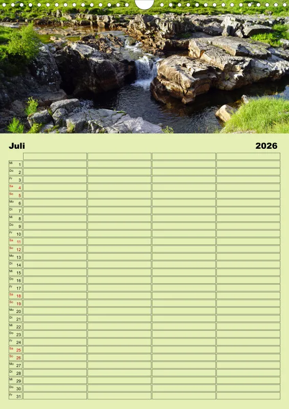 2026 A3 Planer Glen Etive-Hochland in Schottland
