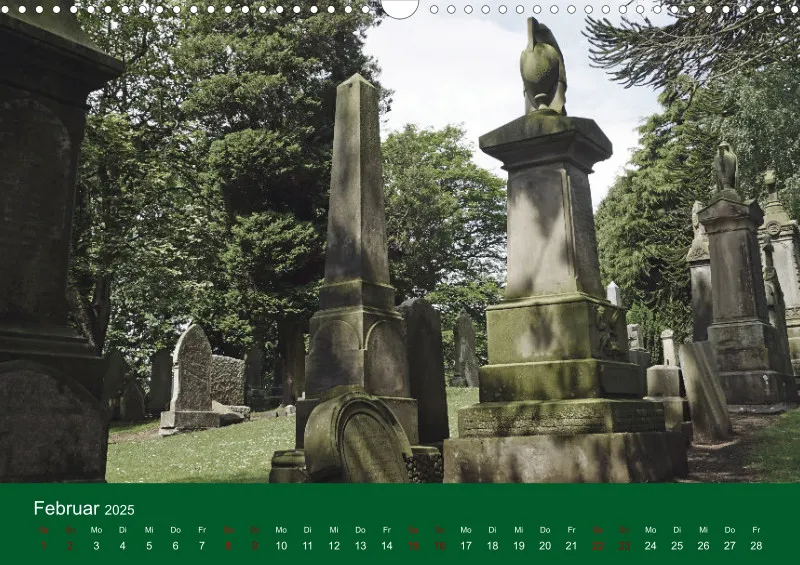 2025 A3 Ehrfürchtige Stille - Balgay Friedhof in Schottland (dunkel)