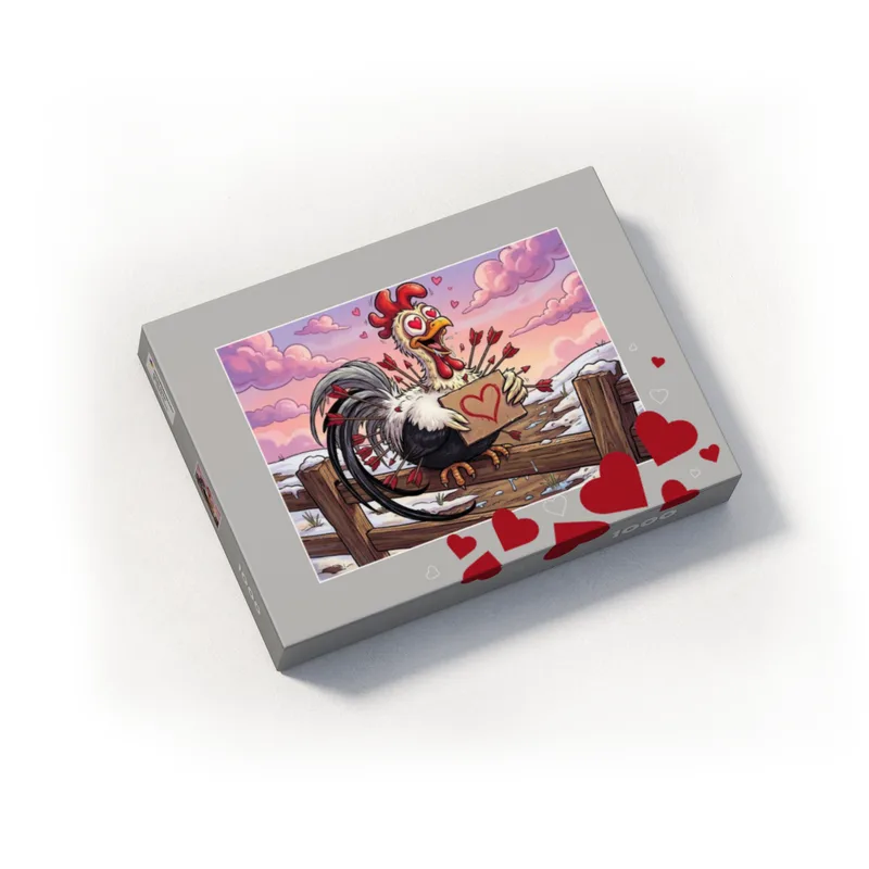 Puzzle 1000 Teile Amors Federvieh