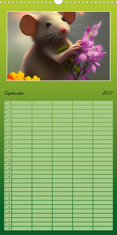 2025 Familienplaner Der Maus Kalender