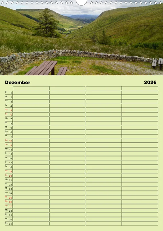 2026 A3 Planer Irische Landschaften - Rund um die grüne Insel