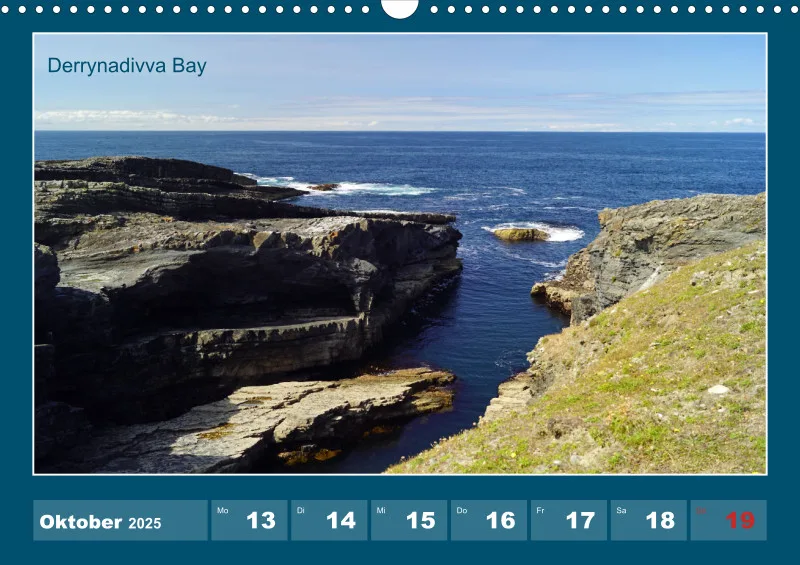 2025 A3 Wochenkalender Rundreise-Loop Head Halbinsel