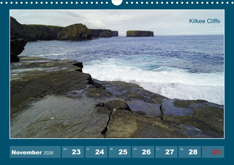 2026 A3 Wochenkalender Rundreise-Loop Head Halbinsel