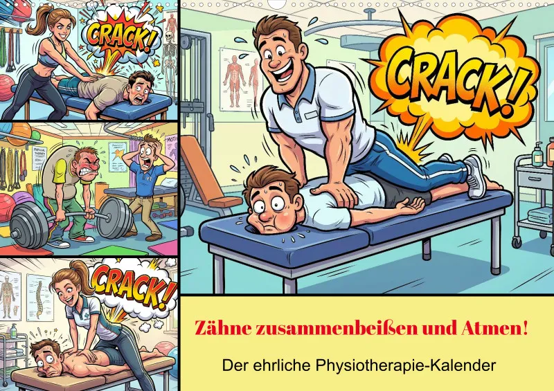 2027 A2 Zähne zusammenbeißen und Atmen! – Der ehrliche Physiotherapie-Kalender