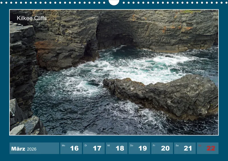 2026 A3 Wochenkalender Rundreise-Loop Head Halbinsel