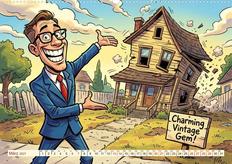 2027 A2 Provisionsfrei und garantiert witzig! Immobilienmaklern und Hausverwalter als Comic