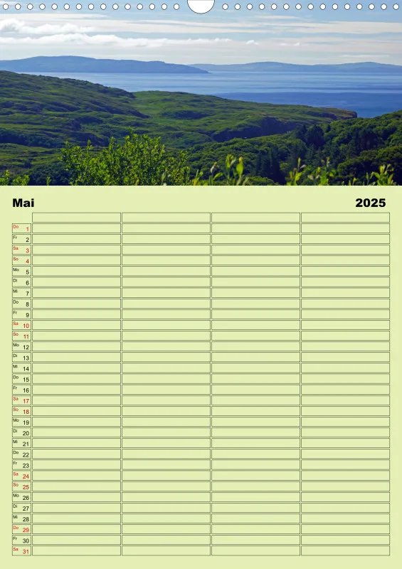 2025 A3 Planer Irische Landschaften - Rund um die grüne Insel