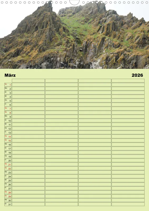 2026 A3 Planer Irische Landschaften - Rund um die grüne Insel