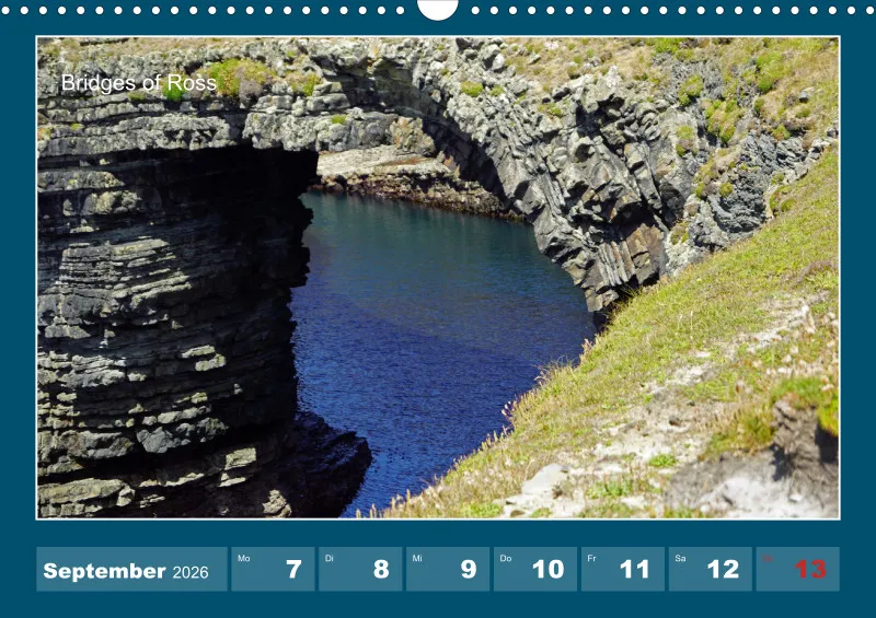 2026 A3 Wochenkalender Rundreise-Loop Head Halbinsel