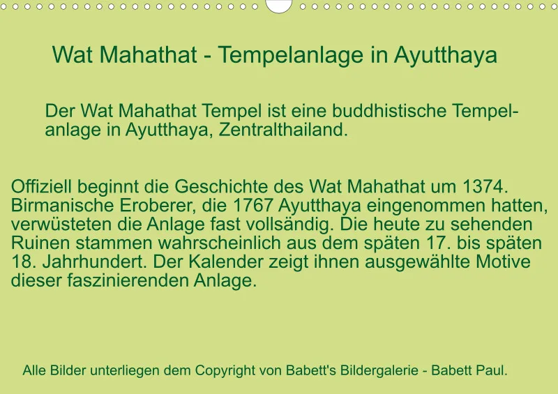 2025 A3 Wat Mahathat - Tempelanlage in Ayutthaya