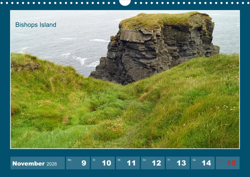 2026 A3 Wochenkalender Rundreise-Loop Head Halbinsel