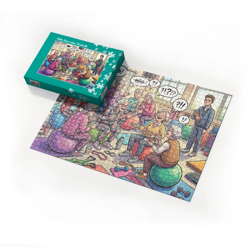 Puzzle 1000 Tele Reha-Kurs außer Kontrolle