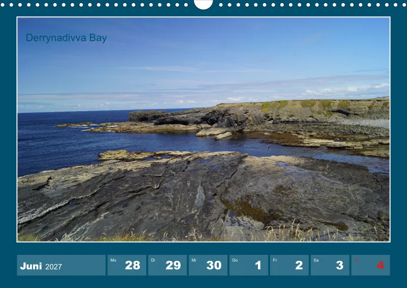 2027 A3 Wochenkalender Rundreise-Loop Head Halbinsel