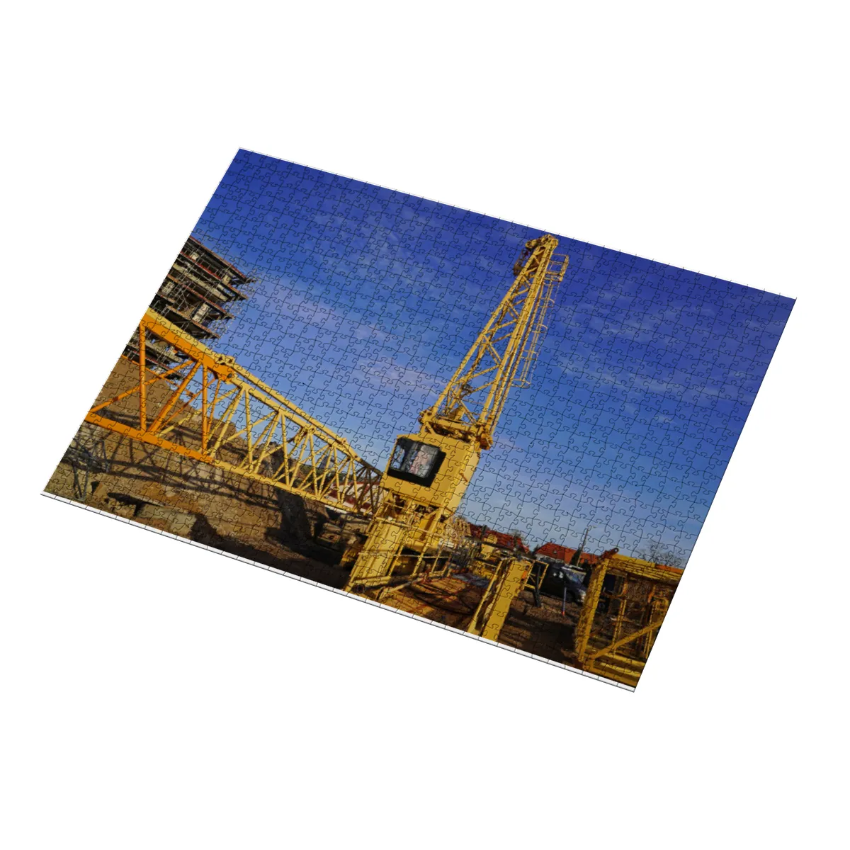 Puzzle 1000 Teile "Der demontierte Turmdrehkran"