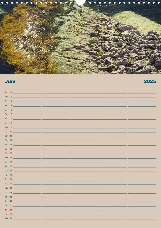 2025 A3 Planer Unterwegs am Strand