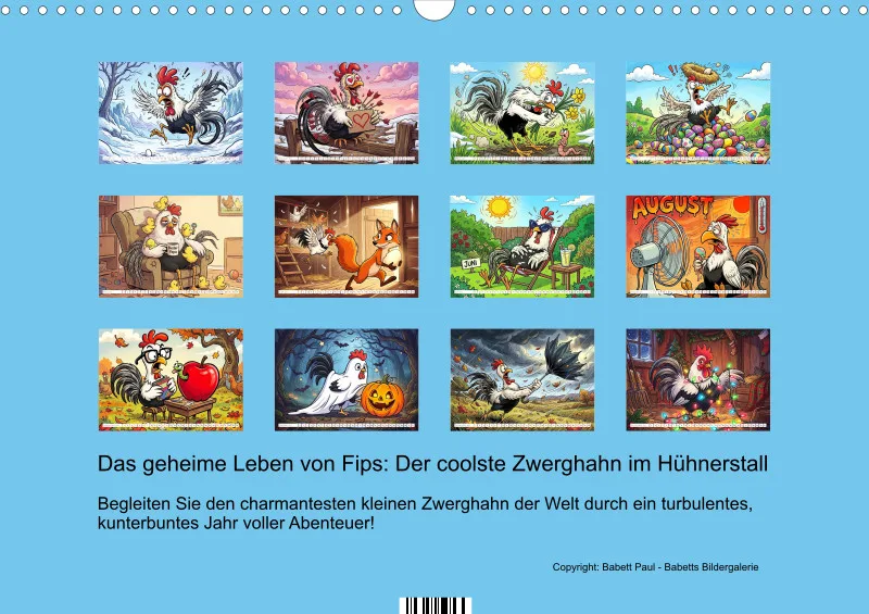 2027 3 Das geheime Leben von Fips: Der coolste Zwerghahn im Hühnerstall