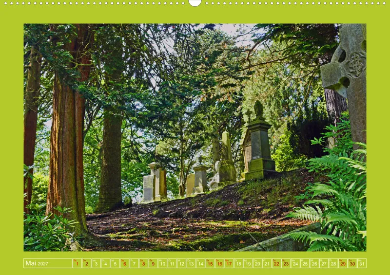 2027 A2 Ehrfürchtige Stille - Balgay Friedhof in Schottland
