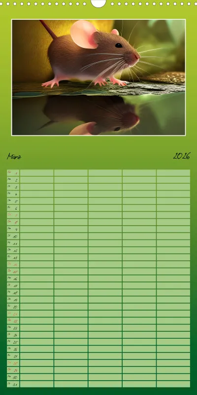 2026 Familienplaner Der Maus Kalender