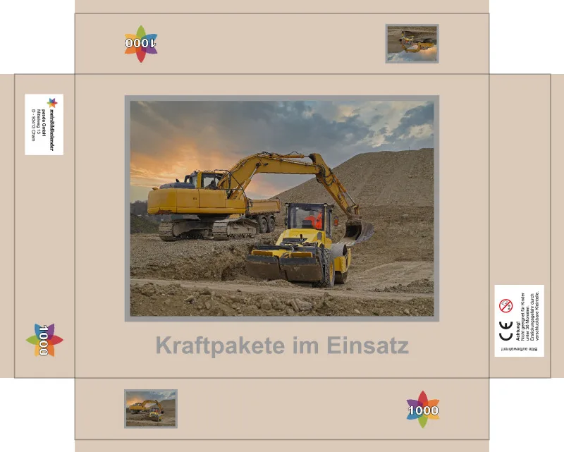 Puzzle 1000 Teile Kraftpakete im Einsatz