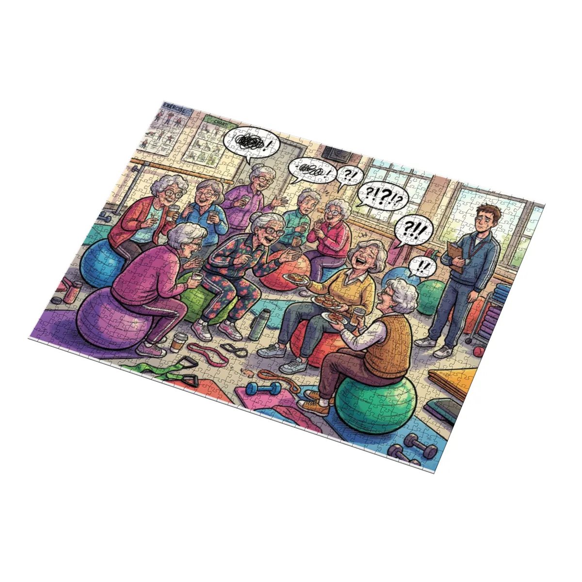 Puzzle 1000 Tele Reha-Kurs außer Kontrolle