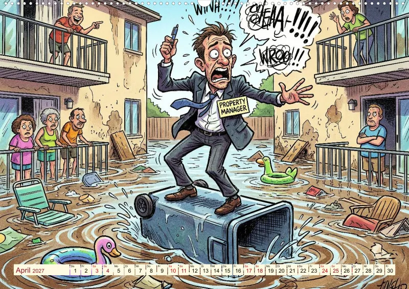 2027 A2 Provisionsfrei und garantiert witzig! Immobilienmaklern und Hausverwalter als Comic