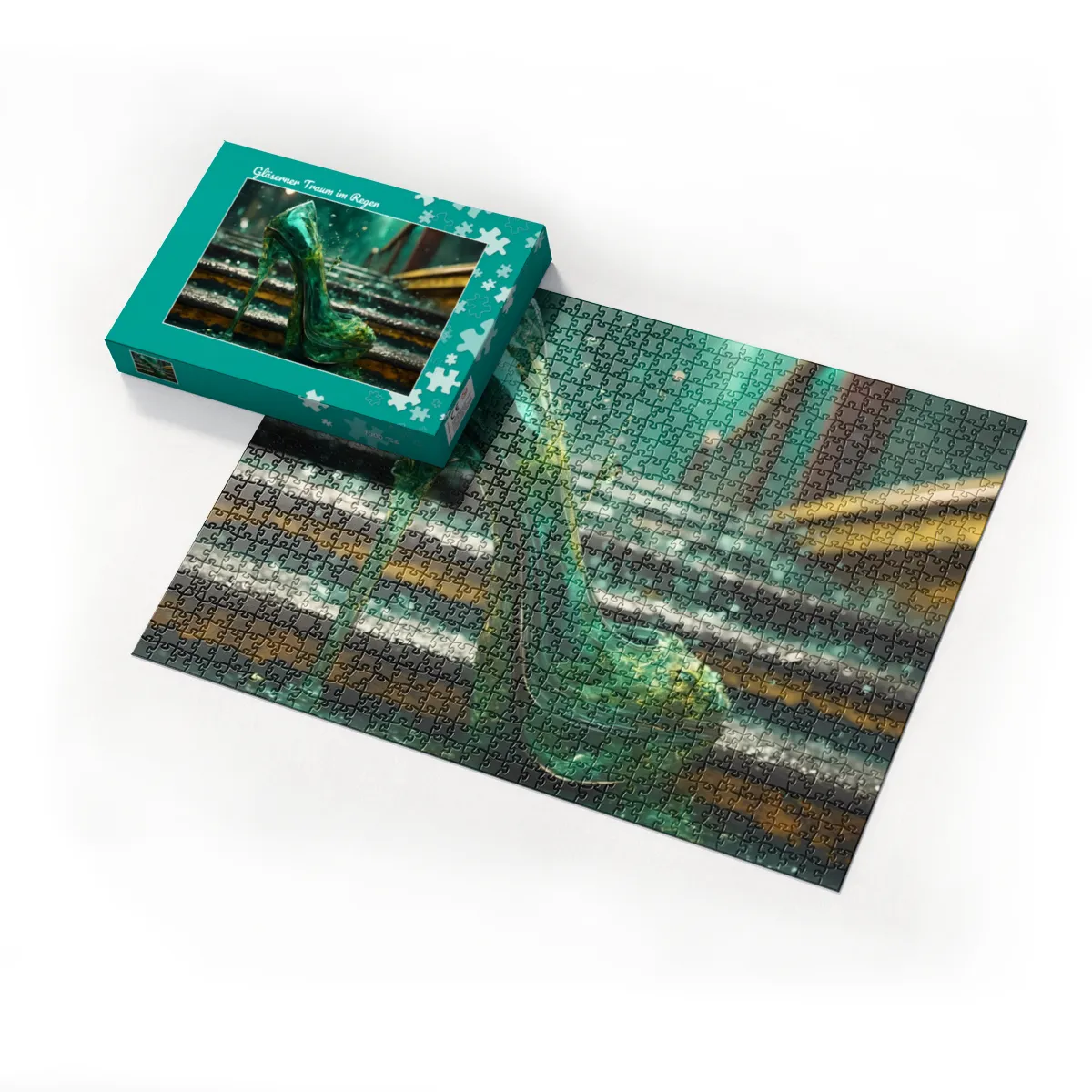 Puzzle 1000 Teile Gläserner Traum im Regen