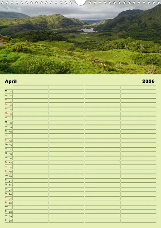 2026 A3 Planer Irische Landschaften - Rund um die grüne Insel