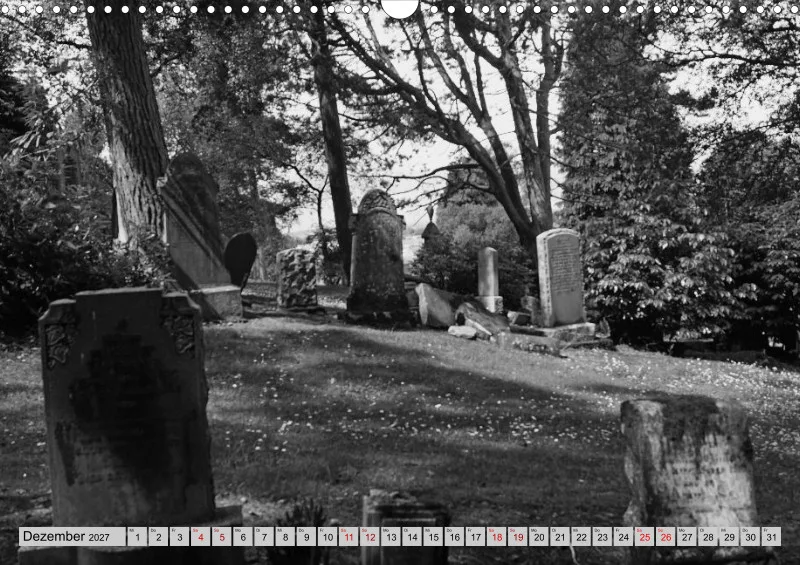 2027 A3 Ehrfürchtige Stille - Balgay Friedhof in Schottland