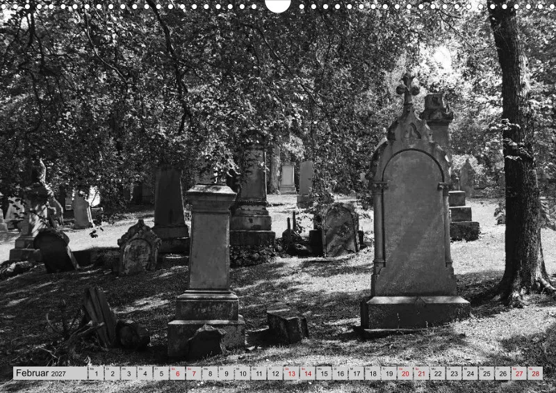 2027 A3 Ehrfürchtige Stille - Balgay Friedhof in Schottland