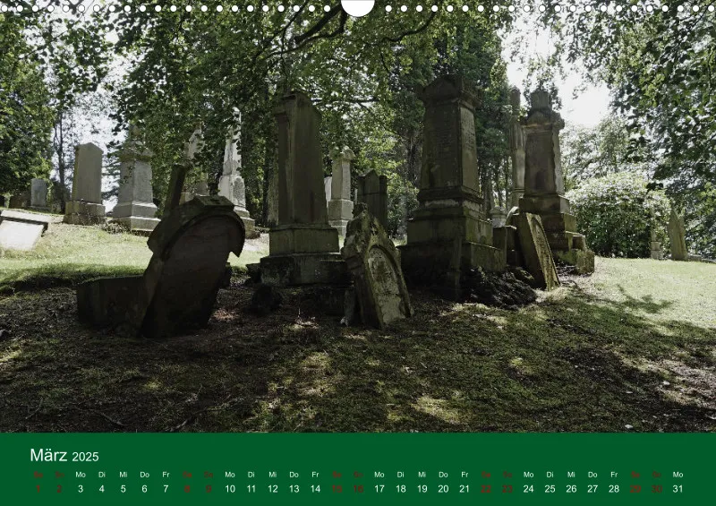 2025 A3 Ehrfürchtige Stille - Balgay Friedhof in Schottland (dunkel)