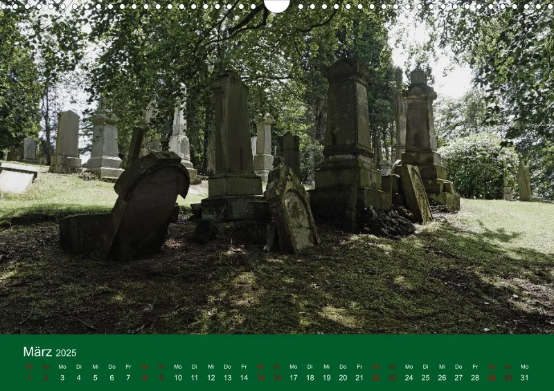 2025 A3 Ehrfürchtige Stille - Balgay Friedhof in Schottland (dunkel)