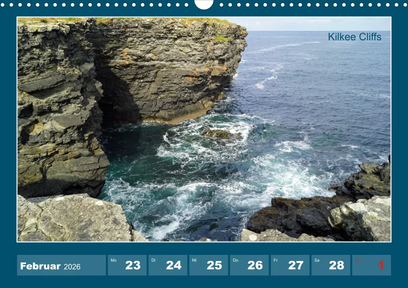 2026 A3 Wochenkalender Rundreise-Loop Head Halbinsel