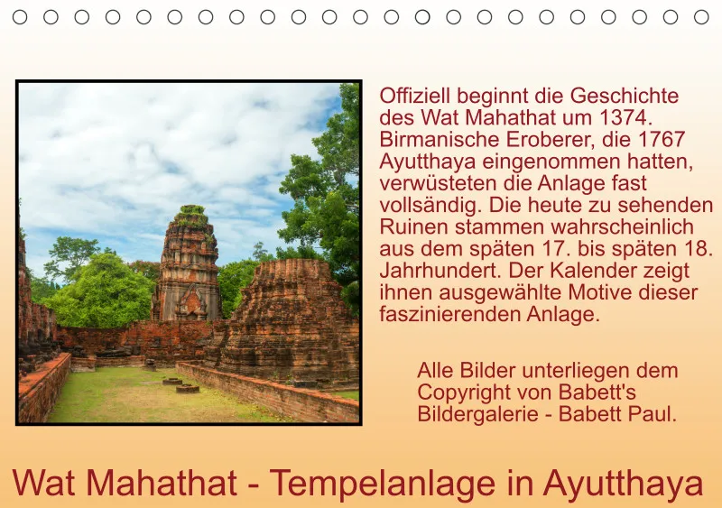 2025 A5 Wat Mahathat - Tempelanlage in Ayutthaya
