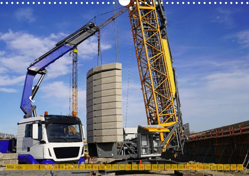 2026 A3 Montage eines Faltkranes