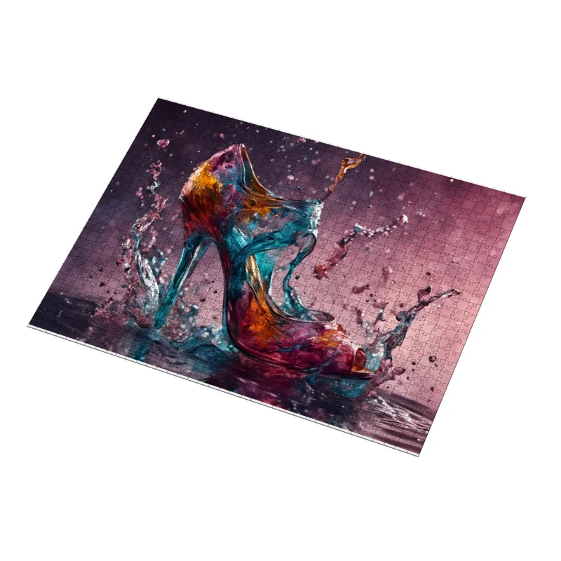 Puzzle 1000 Teile Farbexplosion im Wasser