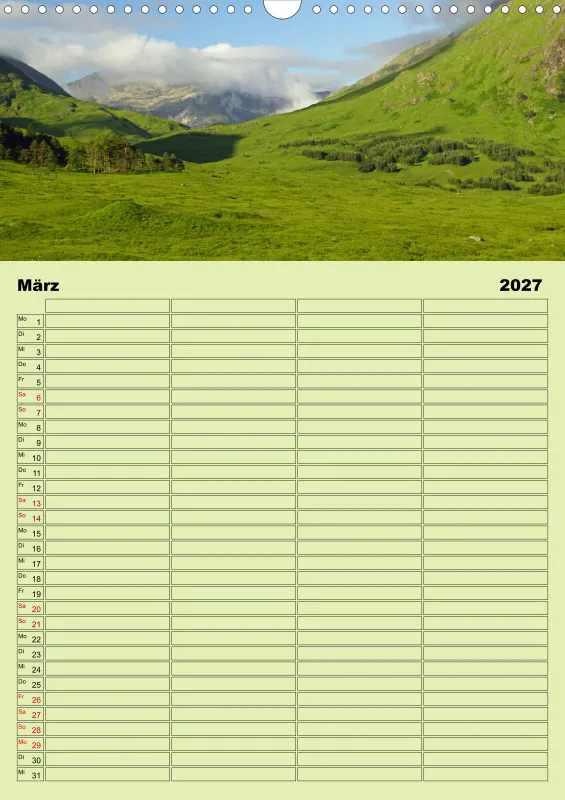 2027 A3 Planer Glen Etive-Hochland in Schottland