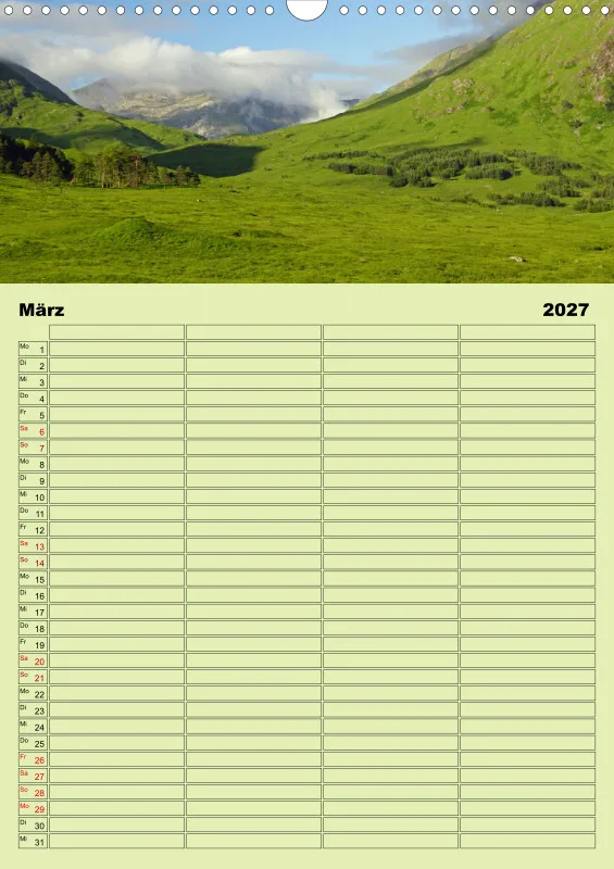2027 A3 Planer Glen Etive-Hochland in Schottland