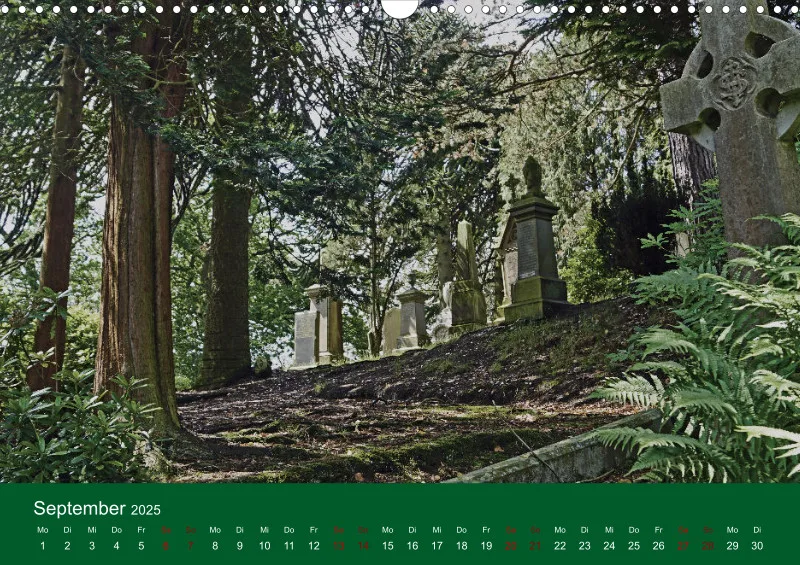 2025 A3 Ehrfürchtige Stille - Balgay Friedhof in Schottland (dunkel)