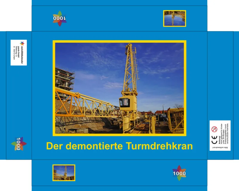 Puzzle 1000 Teile "Der demontierte Turmdrehkran"