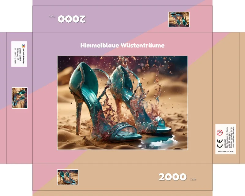 Puzzle 2000 Teile Himmelblaue Wüstenträume
