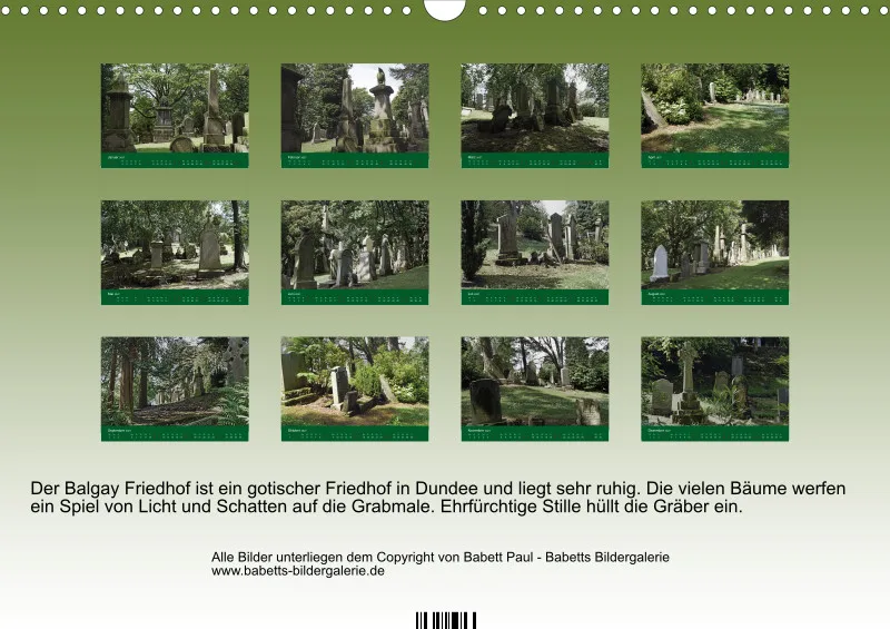 2027 A3 Ehrfürchtige Stille - Balgay Friedhof in Schottland (dunkel)