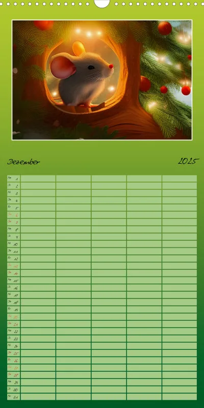 2025 Familienplaner Der Maus Kalender
