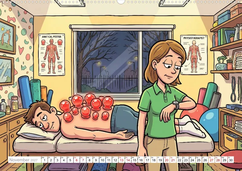 2027 A2 Zähne zusammenbeißen und Atmen! – Der ehrliche Physiotherapie-Kalender