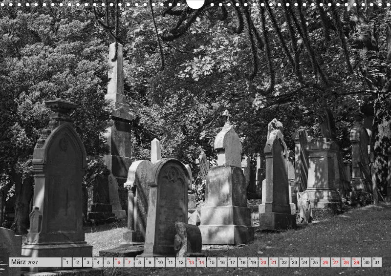 2027 A3 Ehrfürchtige Stille - Balgay Friedhof in Schottland