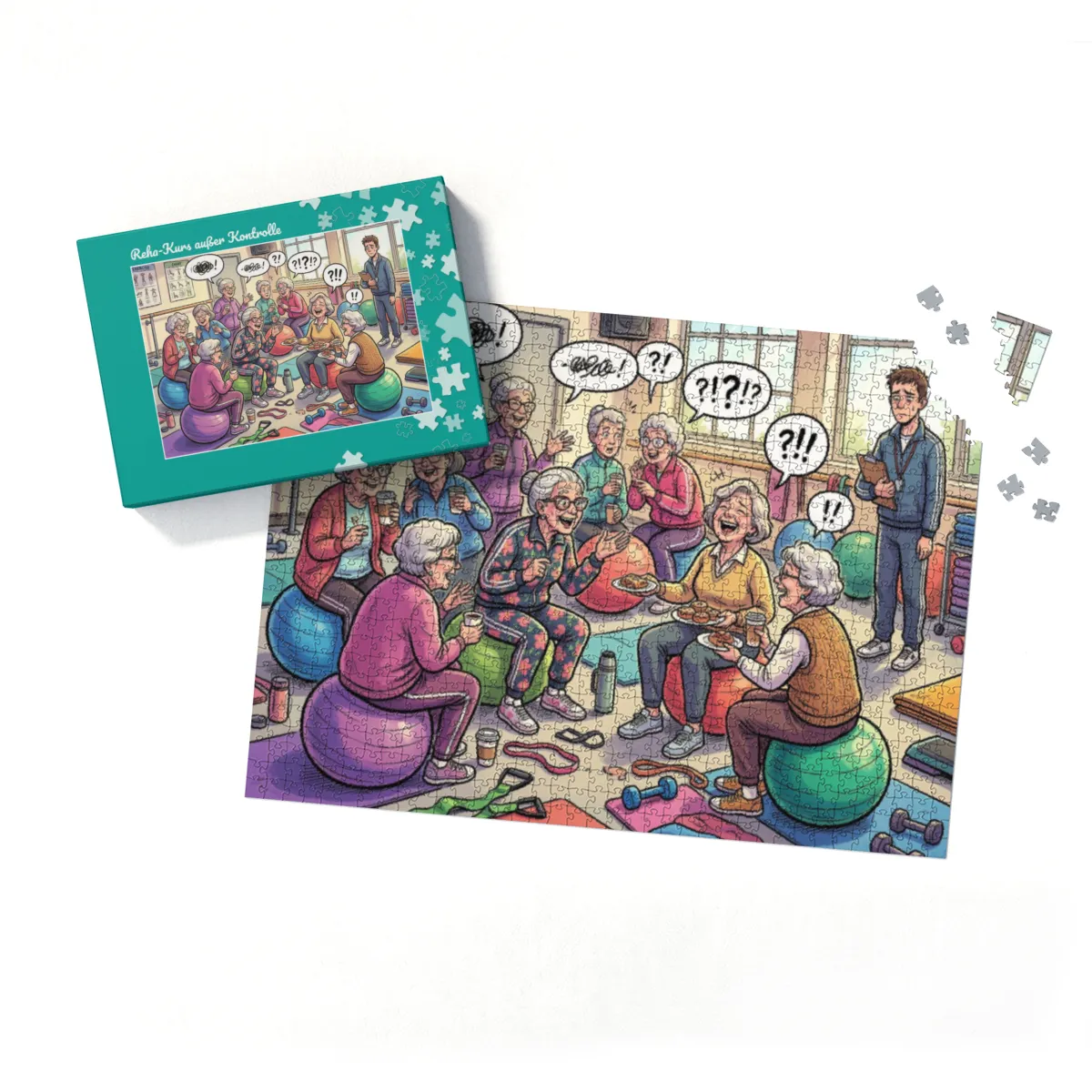 Puzzle 1000 Tele Reha-Kurs außer Kontrolle