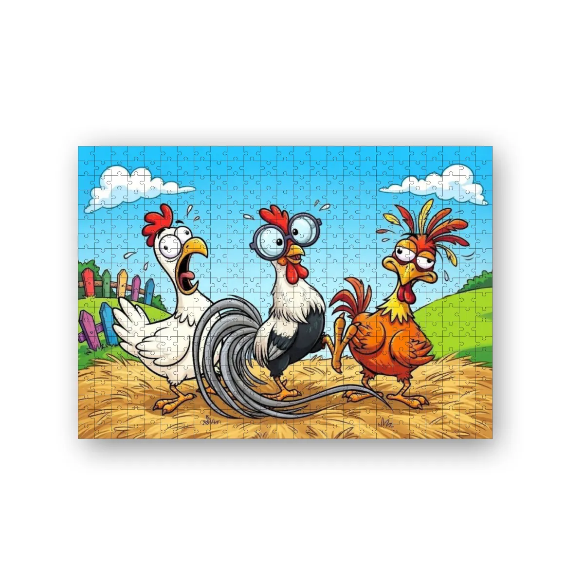 Puzzle 500 Teile Lustiges aus dem Hühnerstall