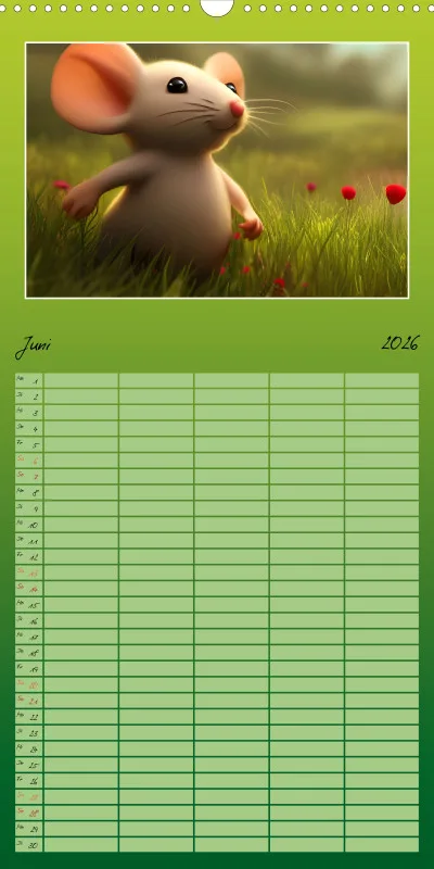 2026 Familienplaner Der Maus Kalender