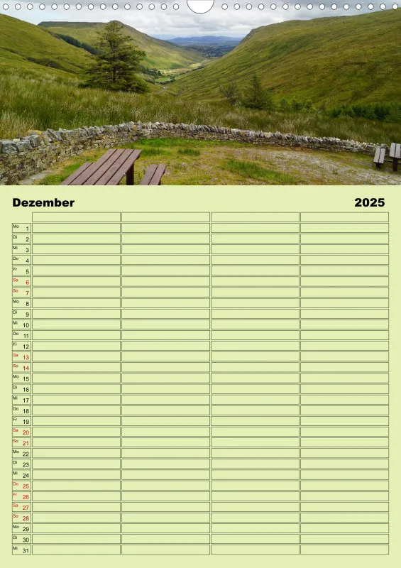 2025 A3 Planer Irische Landschaften - Rund um die grüne Insel