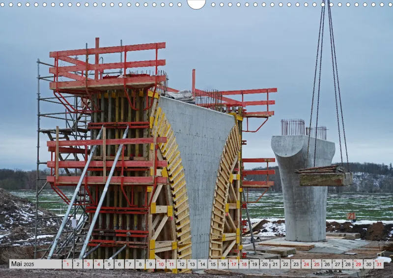 A3 2025 Vorlandbrücke im Bau