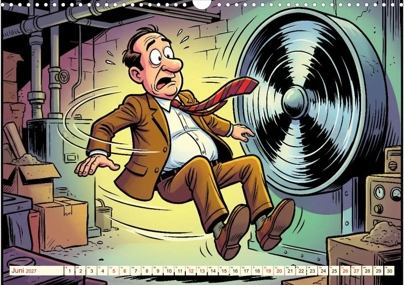 2027 A3 Provisionsfrei und garantiert witzig! Immobilienmaklern und Hausverwalter als Comic